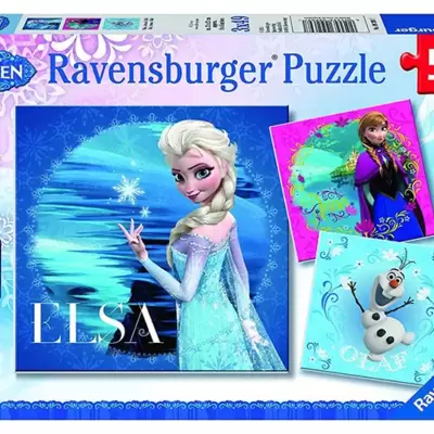 Ravensburger puzzle Dečije puzle - 3x49 - Disney - Frozen - Elsa, Anna i Olaf   3x49 delova RA09269