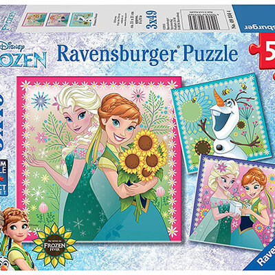 Ravensburger puzzle Dečije puzle - 3x49 - Disney - Frozen - Frozen Fever 3x49 delova RA09356