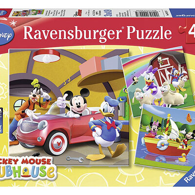Ravensburger puzzle Dečije puzle - 3x49 - Disney - Mickey Mouse Club House - Svi vole Miki Mausa 3x49 delova RA09247