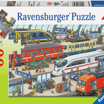 Ravensburger puzzle Dečije puzle - 60 - 1:1 - Railway Station - Železnička stanica 60 delova RA09610