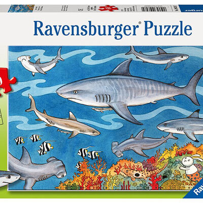 Ravensburger puzzle Dečije puzle - 60 - 1:1 - Životinje - Ajkule - Sea of Sharks   60 delova RA09628