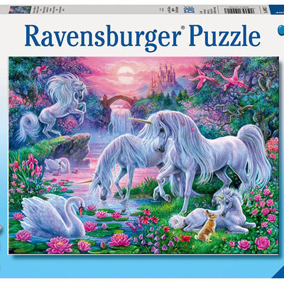 Ravensburger puzzle - XXL - Jednorozi - Unicorns At Sunset 150 delova RA10021