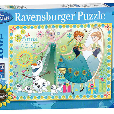 Ravensburger puzzle Dečije puzle - XXL - Disney - Frozen - Frozen Fever - Anna and Elsa  100 delova RA10584