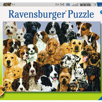 Ravensburger puzzle Dečije puzle - XXL - Životinje - Kučići - MotherS Pride   100 delova RA10745