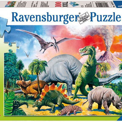 Ravensburger puzzle Dečije puzle - XXL - 1:1 - Dinosaurusi - Među dinosaurusima  100 delova RA10957