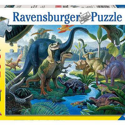 Ravensburger puzzle Dečije puzle - XXL - 1:1 - Dinosaurusi - Land of The Giants - Zemlja reptila 100 delova RA10740