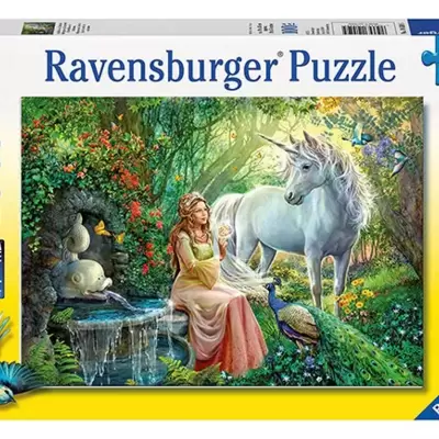 Ravensburger puzzle puzle - XXL - Jednorozi - Princess And Unicorn 100 delova RA10559