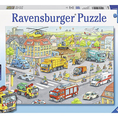 Ravensburger puzzle Dečije puzle - XXL - Vehicles in the City - Vozila u gradu 100 delova RA10558