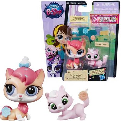 Hasbro Littlest Pet Shop figure Sugar Sprinkles i Ripley Davis A7313