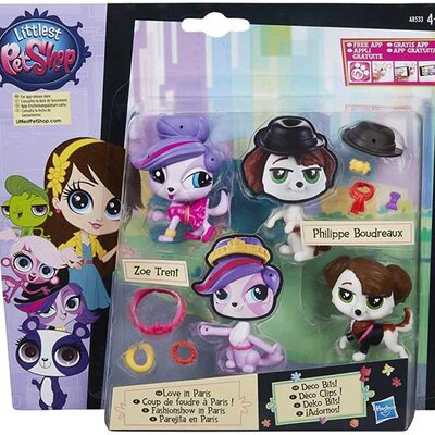 Hasbro Littlest Pet Shop Parovi Zoe Trent i Philippe Boudreaux A8232
