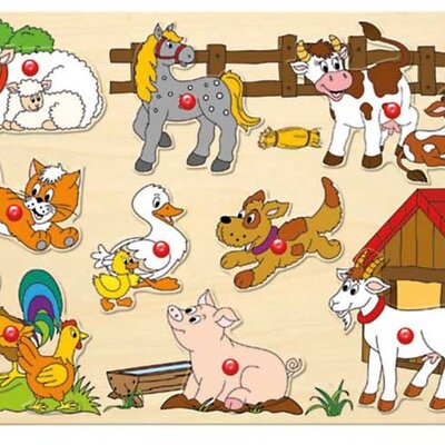 Woodyland Puzle uklapalica Životinje sa farme 91905