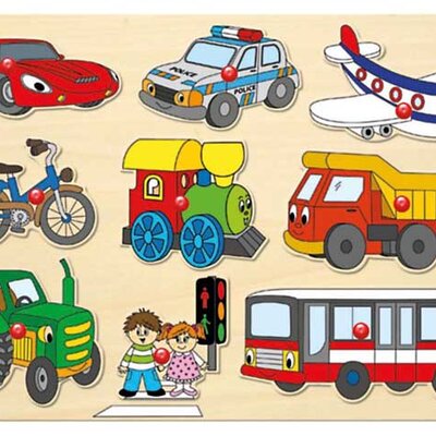 Woodyland Puzle uklapalica Transportna vozila 91906