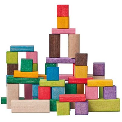 WoodyLand Drvene kocke 50 komada 90656