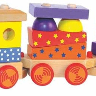 WoodyLand Drveni vozić sa zvukom 90840