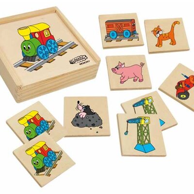 WoodyLand Društvena igra memorije Srećni mašinovođa 93002