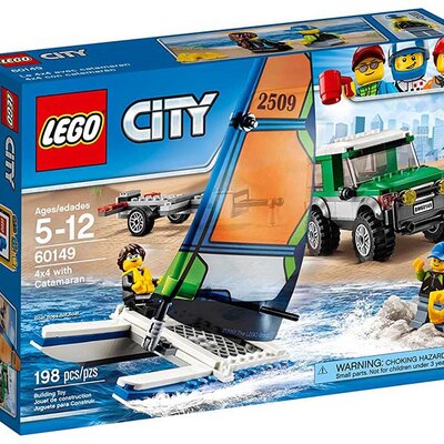 LEGO® City kocke Vozila - Katamaran i džip 60149
