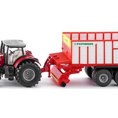 Siku Traktor Massey Ferguson sa prikolicom 1987