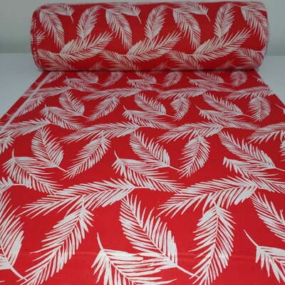 Jastuk Za Stolicu Sa Naslonom 50 x 100 cm Flora Red