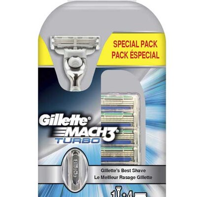Brijač Gillette Mach3 Turbo sa 4 rezervne glave 0501361