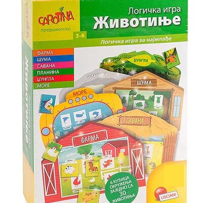 Lisciani Carotina Edukativna Logička Igra Životinje 35814