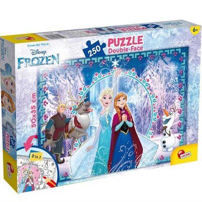 Lisciani Slagalica 250 Delova-Frozen 2 u 1 Složi i Oboji 33586