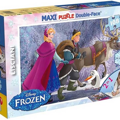 Lisciani Slagalica 1008 Delova Maxi Frozen 2u1 Složi i Oboji 31668