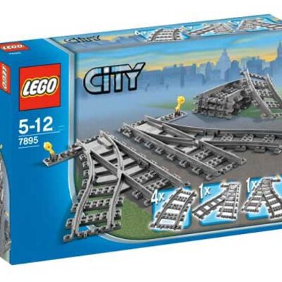 LEGO® City kocke Switching Tracks – Šine skretnice 8 delova 7895