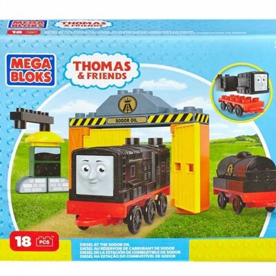 Mega Bloks Kocke Tomas i drugari - Dizel lokomotiva na pumpi 37126