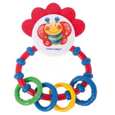 Canpol Zvečka-Glodalica Happy Garden 56/137 crvena