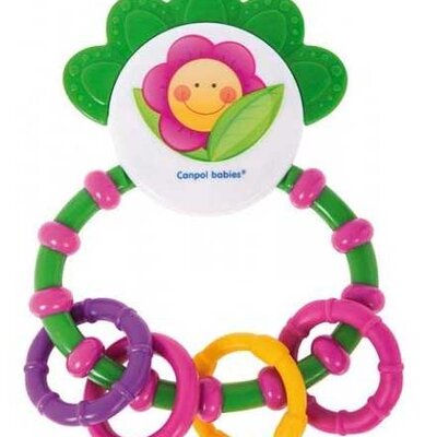 Canpol Zvečka-Glodalica Happy Garden 56/137 zelena