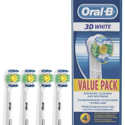 Oral-B rezervni nastavci za električnu četkicu za zube 4kom. 3D White 500268