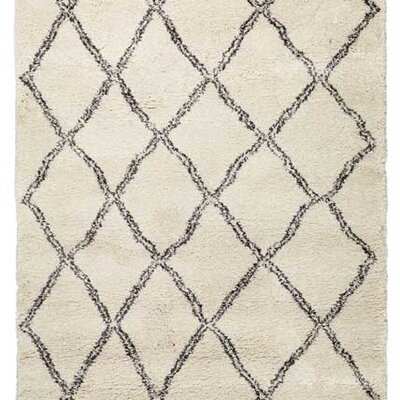 Tepih Aska 135x190 čupav prljavo bela