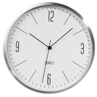 Zidni Sat Heli prečnik 30cm srebrna