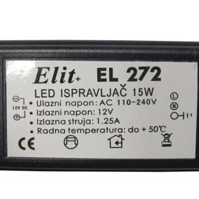 Elit+ LED Driver Napajanje za LED traku 15W EL 272