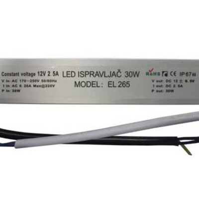 Elit+ LED Driver Napajanje za LED traku 30W EL 265