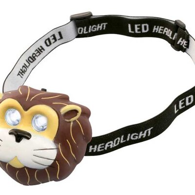 Dečija LED naglavna baterijska lampa sa trakom za glavu Lav HLP2L