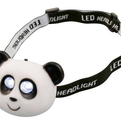 Dečija LED naglavna baterijska lampa sa trakom za glavu Panda HLP2P