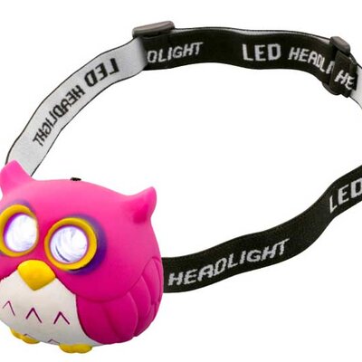 Dečija LED naglavna baterijska lampa sa trakom za glavu Sova HLP2O