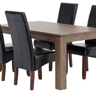 Trpezarijska garnitura Videj 160 Sto i 4 stolice braon