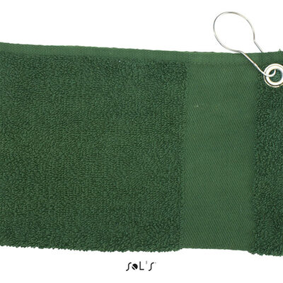 Sols Mali pamučni peškir sa metalnom zakačaljkom Caddy Bottle Green 01190