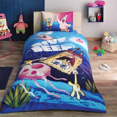 Dečija pamučna posteljina Sunđer Bob