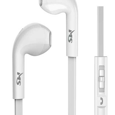 MS in-ear slušalice sa mikrofonom Shake bele