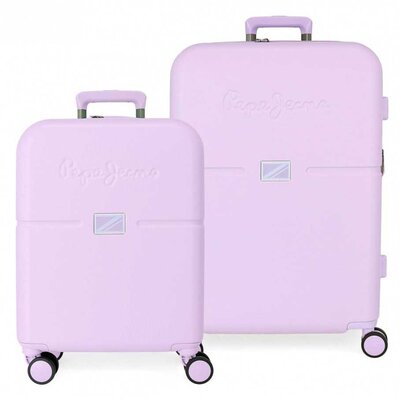 Koferi za putovanja 70cm i 55cm Pepe Jeans Accent pink 76995