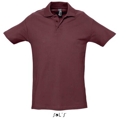 Sols Polo majica za muškarce Spring II Burgundy veličina XL 11362