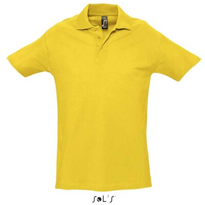 Sols Polo majica za muškarce Spring II Gold veličina M 11362