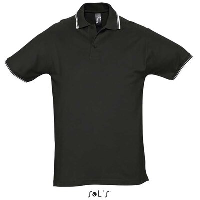 Muška polo majica Sols Practice Black veličina L 11365