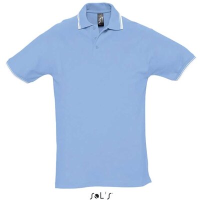 Muška polo majica Sols Practice Sky Blue veličina XL 11365