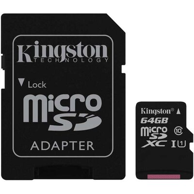 Micro SD memorijska kartica sa adapterom 64GB Kingston SDC10G2/64GB