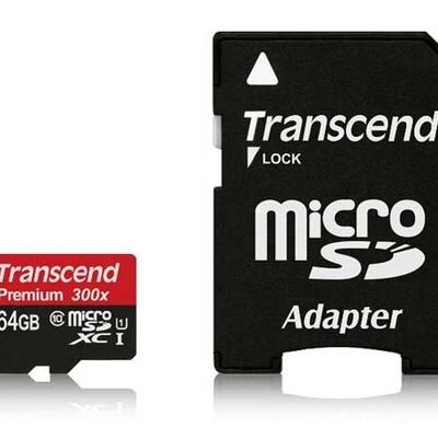 Micro SD memorijska kartica sa adapterom 64GB Transcend TS64GUSDU1