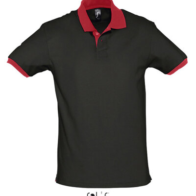 Muška majica sa kragnom veličina S Sols Prince Black/Red 11369